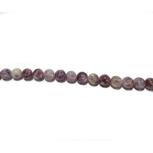 Lepidolite (Purple Mica) Round 8mm Beads                                    