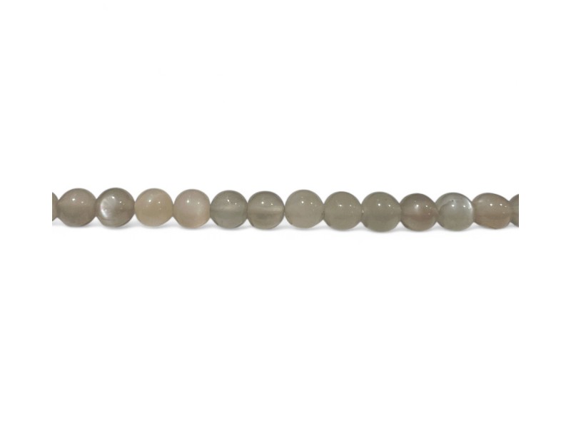 moonstone grey round 5-6mm beads                   