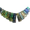  Abalone Paua shell rectangular beads on string