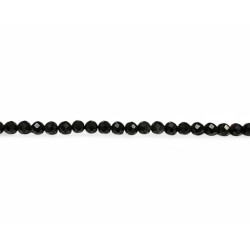 obsidian faceted 4mm beads