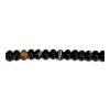 Onyx Black Rondelle Bati 12mm Beads.