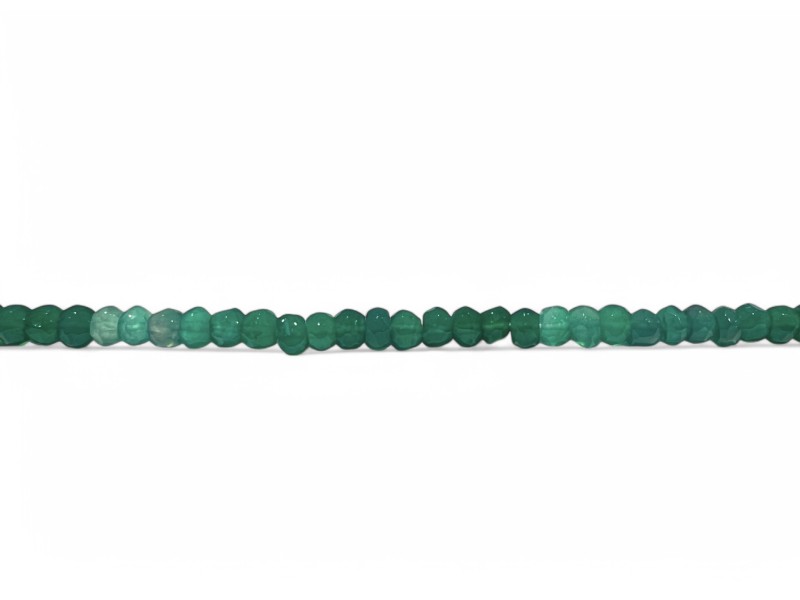 Green Onyx Faceted Beads (mixed shades of green), 4-4.5mm 