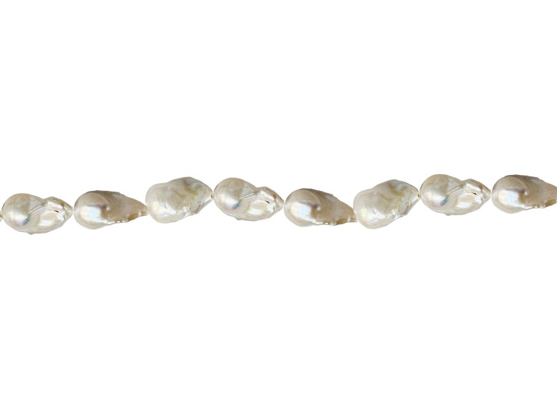 Pearl White XL Baroque Beads