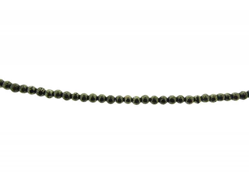 Pyrite Round Beads 3mm