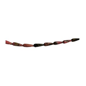 Rhodochrosite Drops long Beads 15mm