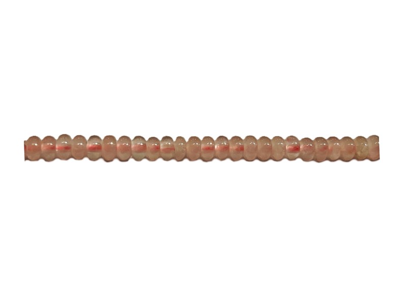 Rose Quartz Button Beads                             