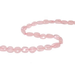 rose quartz oval faceted 7 to 10mm