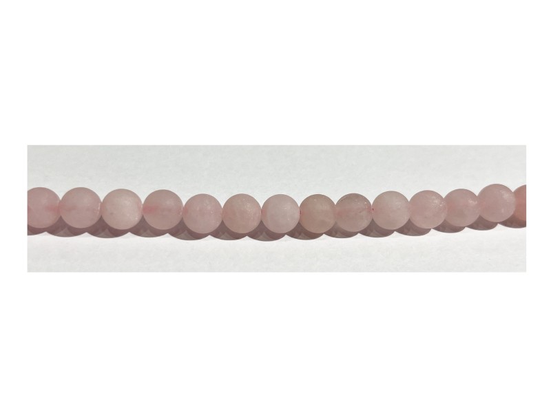 Rose Quartz Rough Polish Round 8mm  Beads.