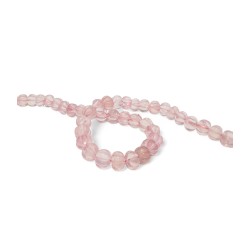 Rose Quartz Carved Beads 10mm