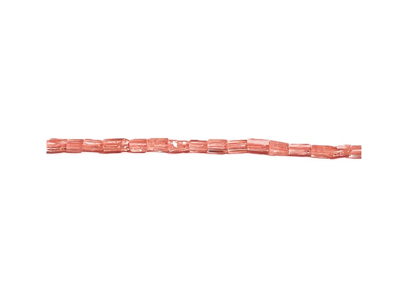 Rose Quartz Rectangular beads.         