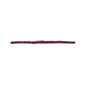 ruby graduated rondelle beads 2 to 4mm