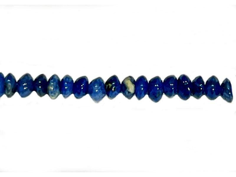 Sodalite Rondelle Button Beads 10mm