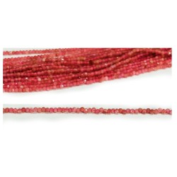 Pink Tourmaline Faceted Round Beads - 2.5mm