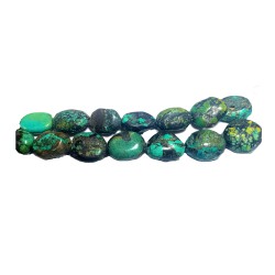 Turquise Oval Tumble Medium Beads