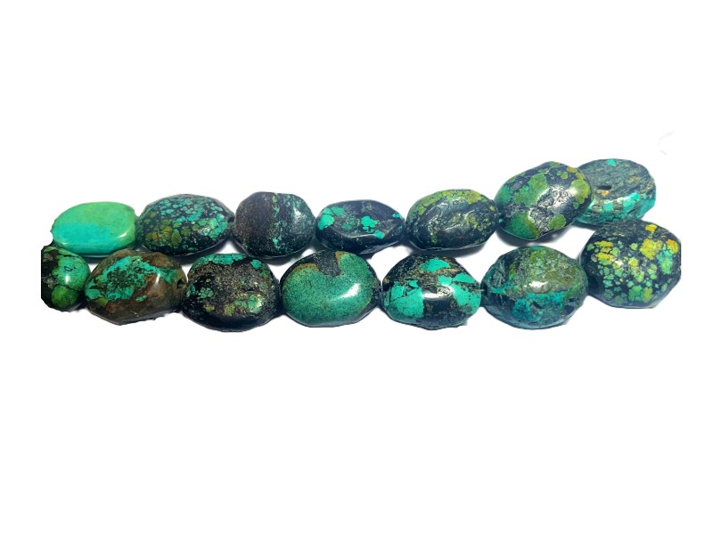 Turquise Oval Tumble Medium Beads