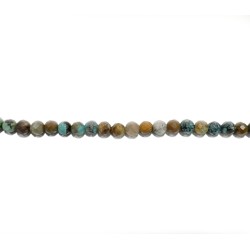 Turquoise Faceted Round Beads - 3mm 