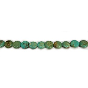 Turquoise X Coins Discs 10-12 mm Beads.