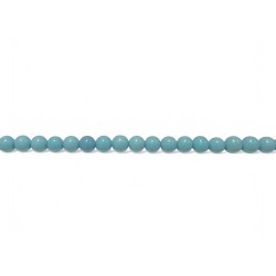 turquoise pressed round beads 6mm