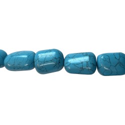 Turquise 26.6mm Pressed Tumble Beads