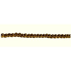 HEMATITE GOLD COLOUR FACETED ROUND 2mm BEADS