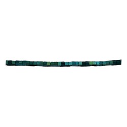 HEMATITE TURQUOISE COLOUR SQUARE 2mm BEADS, MATTE FINISH