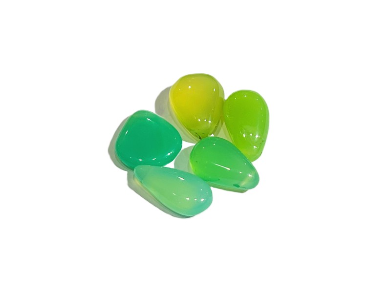 Chrysoprase Pear or Drop shaped singles 