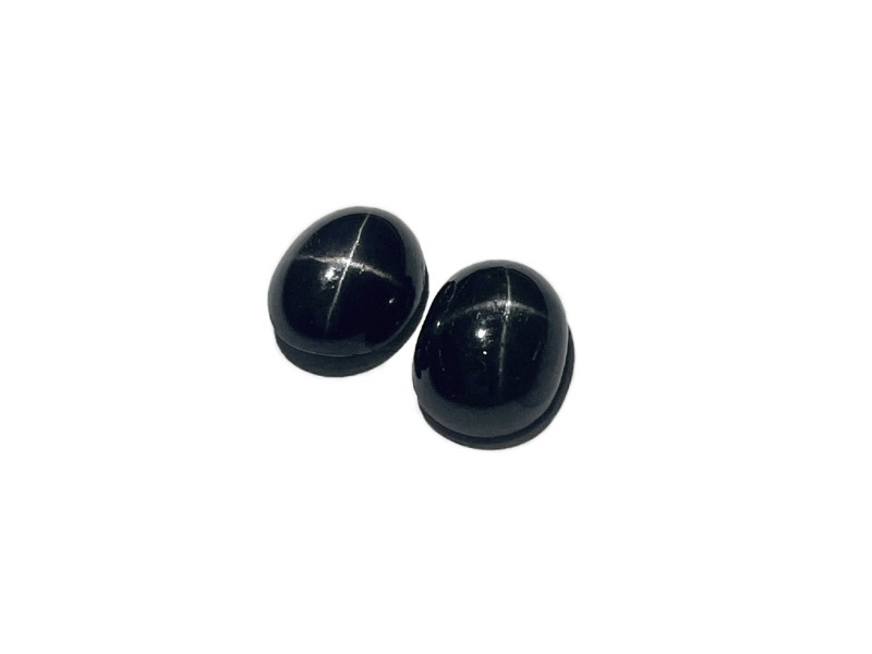 black star cabochons 6x8mm