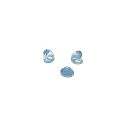 Blue Topaz Cut Stone, Round, 3 mm