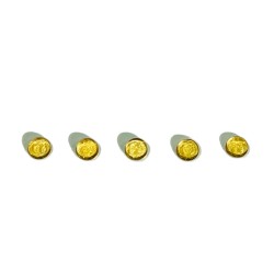 Citrine Cabs, Round - 7mm