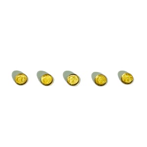 Citrine Cabs, Round - 7mm