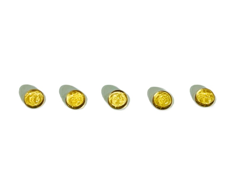 Citrine Cabs, Round - 7mm