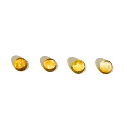 Citrine Cabs Round 9 mm