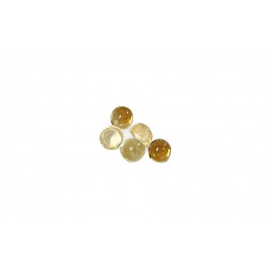 Citrine Cabs, Round - 3mm