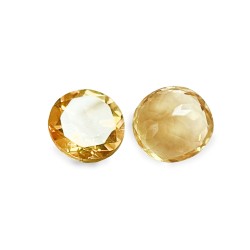 Citrine Cut Stone, Round - 8mm