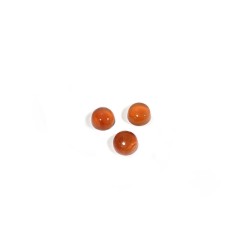 Carnelian Cabochons, Round, 6mm