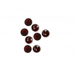 Garnet Cabs, Round, 3 mm