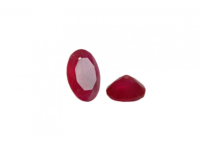 Agate Pink Cut Stone, Oval - 5 x 7mm