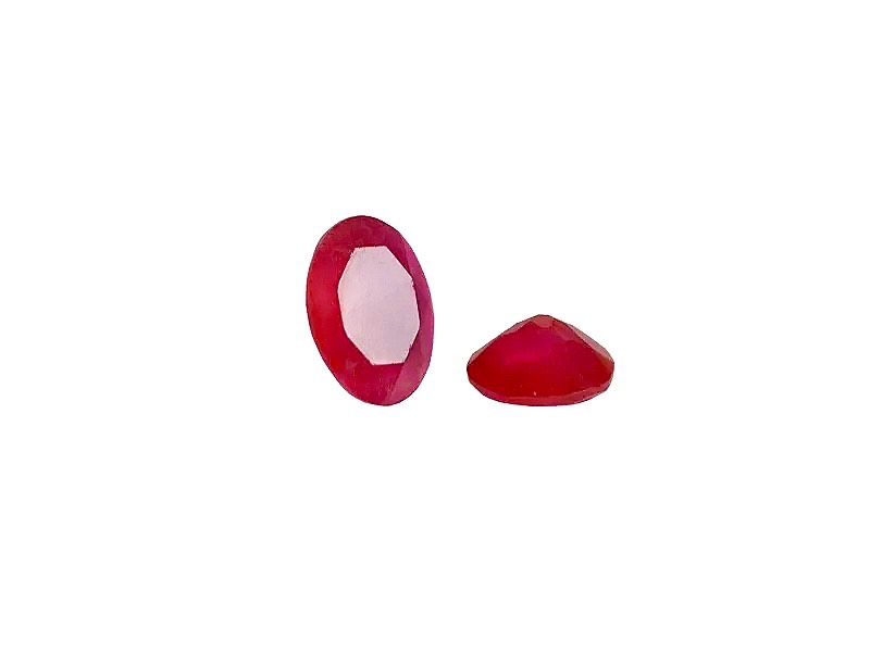 Agate Pink Cut Stone, Oval - 4 x 6mm