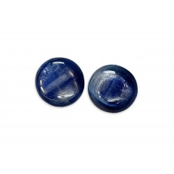 Kyanite Cabs, Round, 12 mm