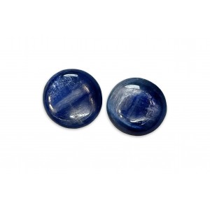 Kyanite Cabs, Round, 12 mm