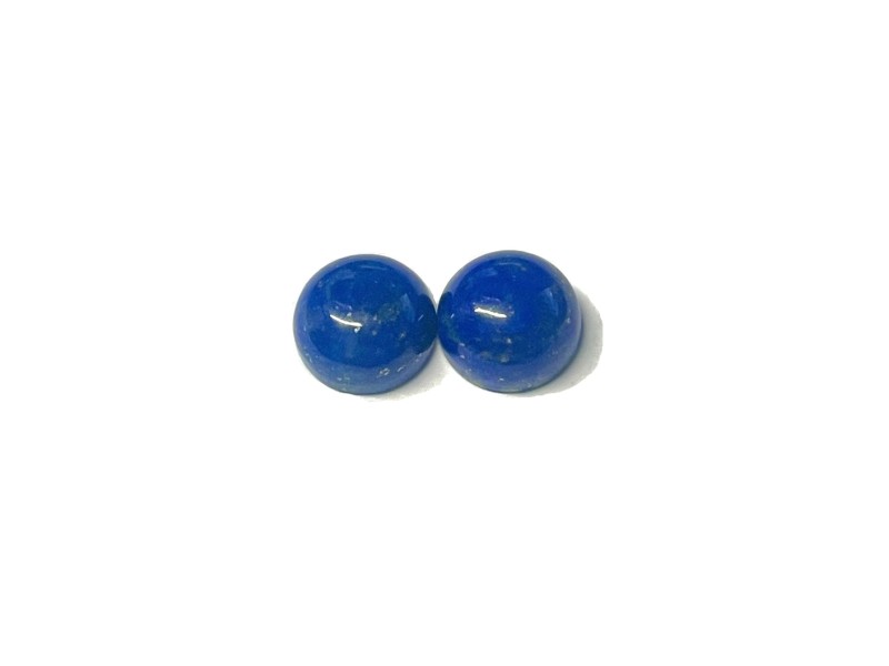 lapis cabochons round 7mm