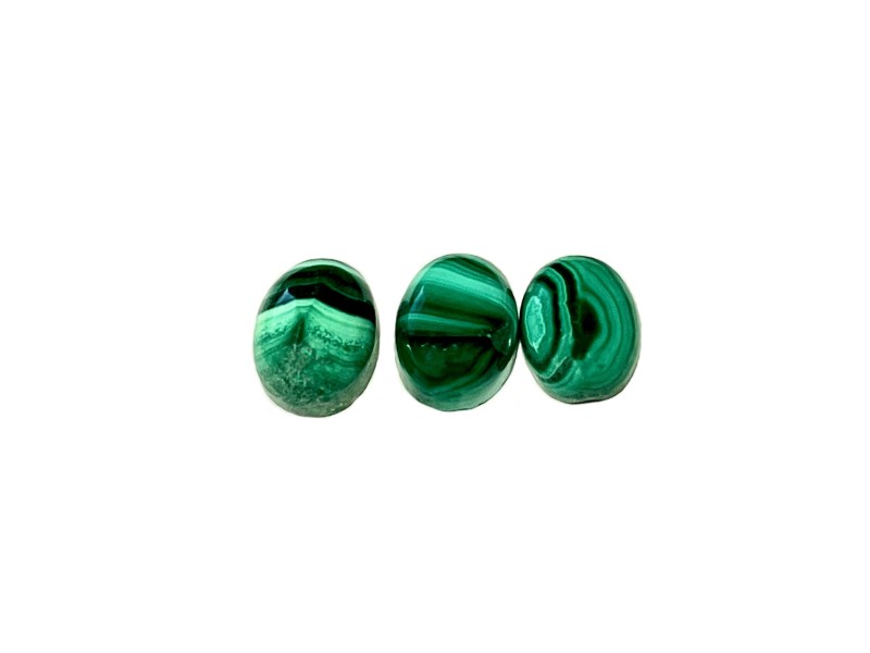 Malachite Cabs Oval, 8 x 10 mm