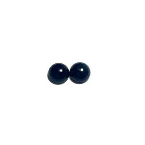 Onyx Cabochons, Black, Round, 8 mm