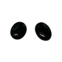 dyed onyx cabochons black 22x30mm