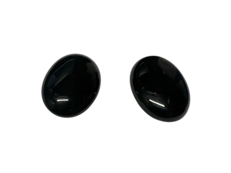 dyed onyx cabochons black 22x30mm