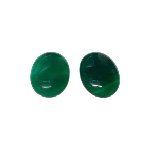 dyed onyx cabochons green 22x30mm