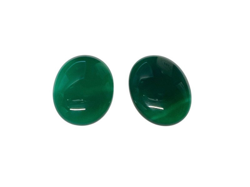 dyed onyx cabochons green 22x30mm