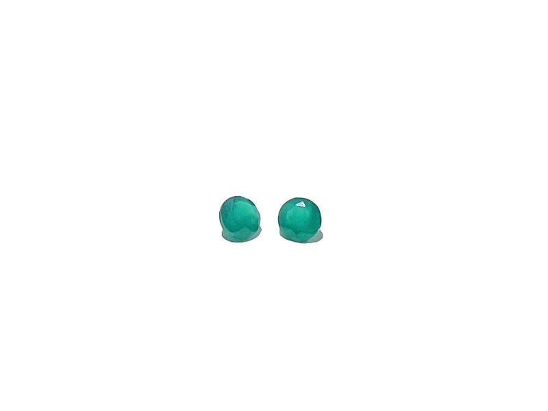 Green Onyx Round Faceted 4mm