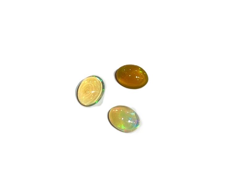 Ethiopian Opal Cabs, Oval, 6mm x 8mm 