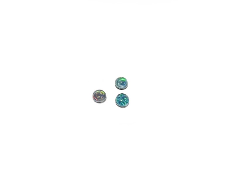 Australian Opal Triplet Cabs Round 3mm